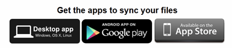 Desktop syncing program prompting you to get the program on other platforms to sync your files