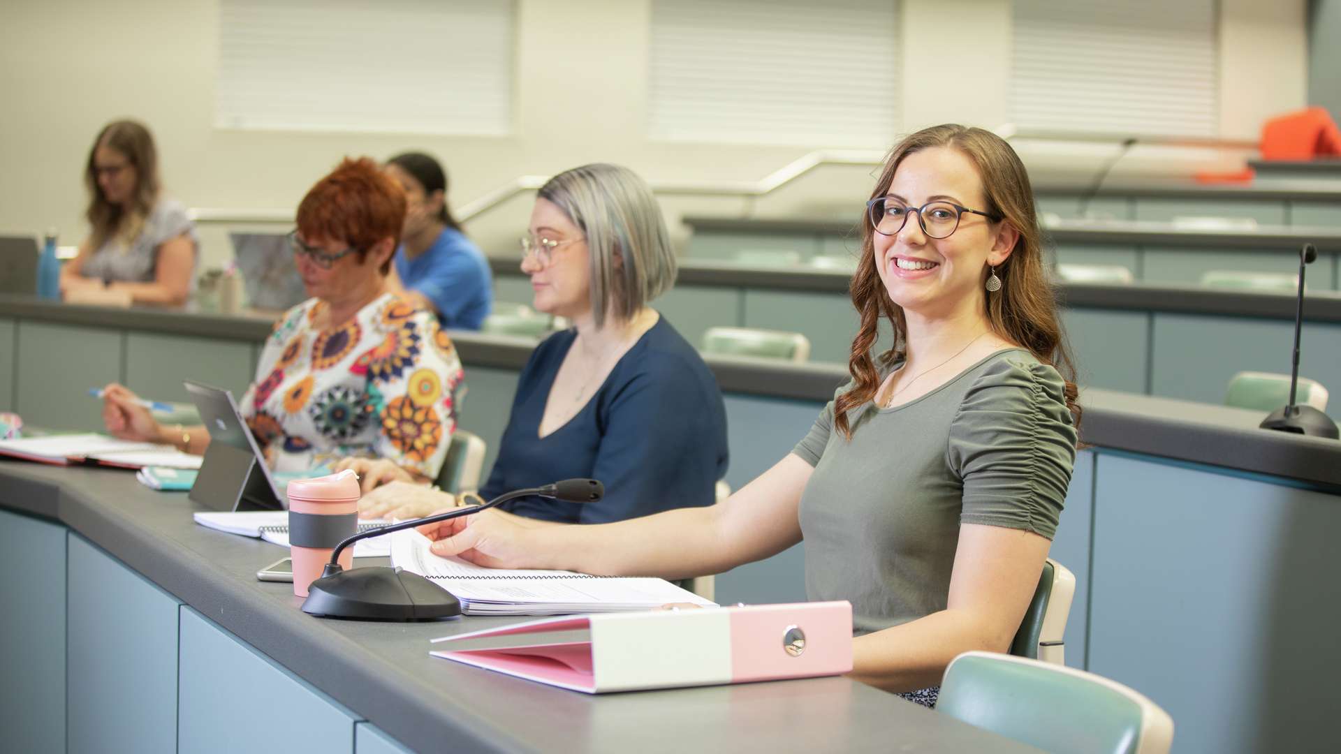 STEPS students studying in a lecture theatre in Mackay