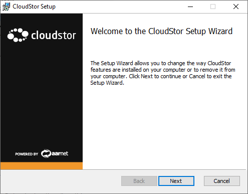 Cloudstor installer application