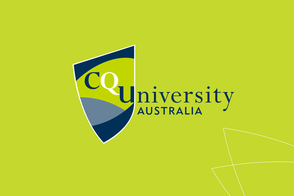 CQUniversity Australia logo against green background
