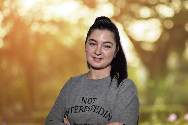 Daniela Ilievska smiling with a bluer background