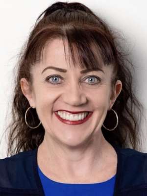 Gemma Jones smiling at camera