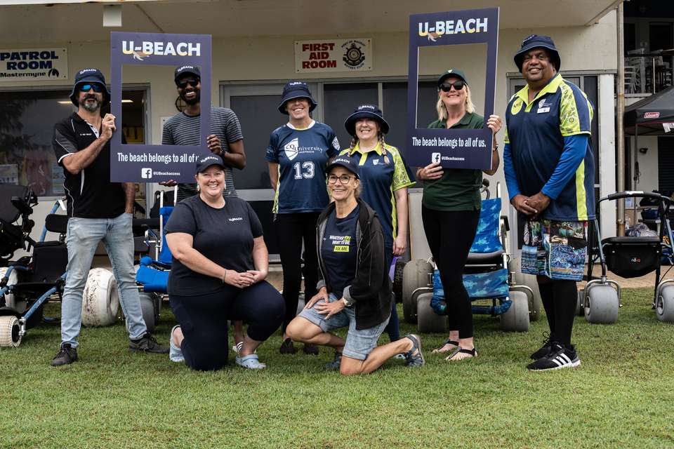 Group of people in CQU attire