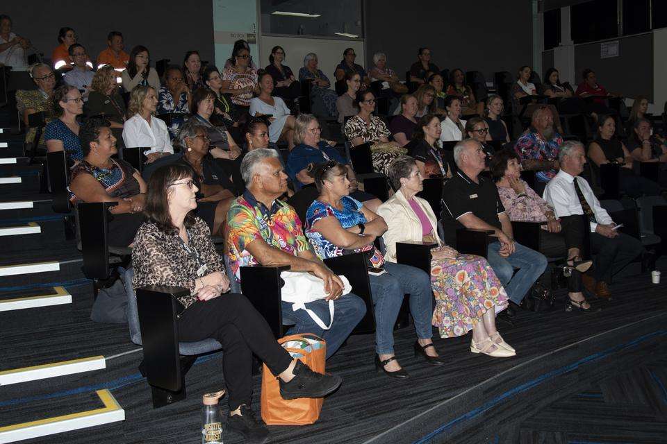 A room full of guests at the culturally safe space launch