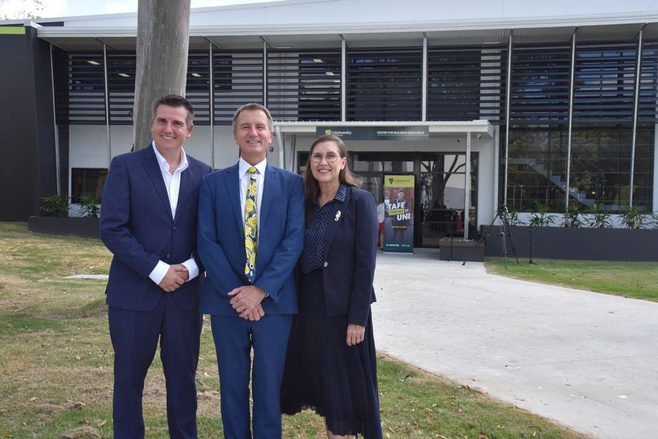 Nigel Hutton, Nick Klomp and Donna Kirkland in front of the new facility.JPG