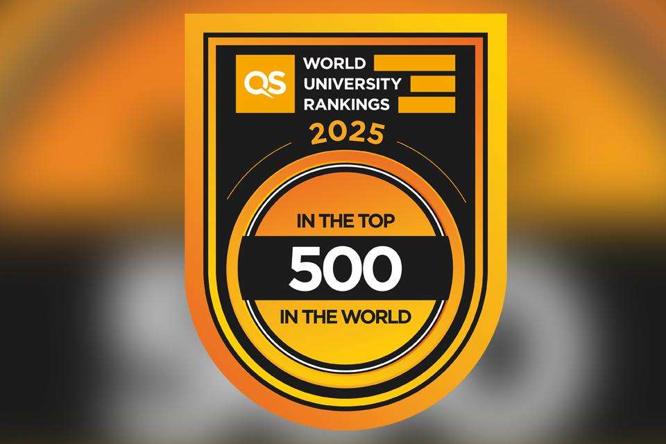 QS World University Rankings top 500 shield