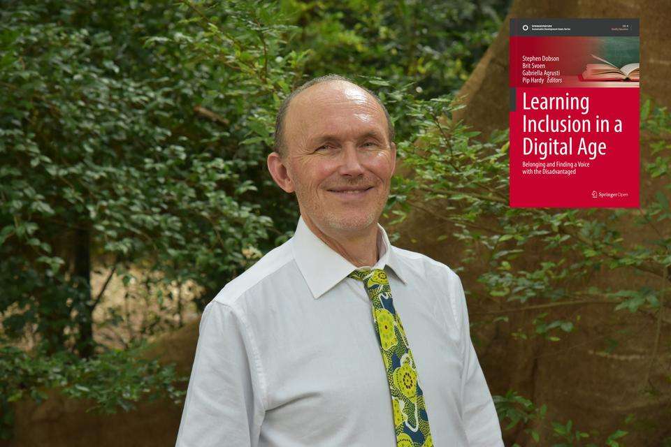 Professor Stephen Dobson and his new book title Learning Inclusion in a Digital Age: Belonging and Finding a Voice with the Disadvantaged.jpg