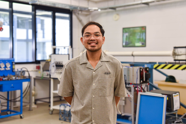 Engineering student Christian Abit